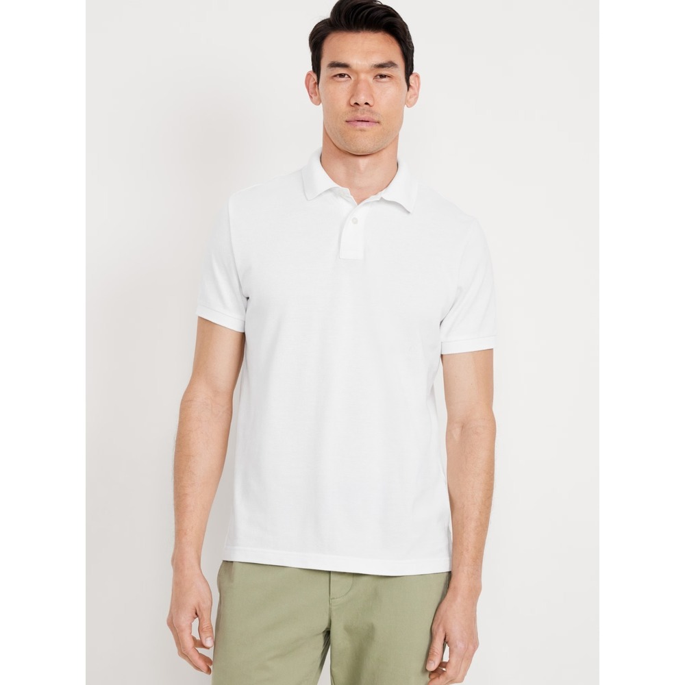 Old Navy Men's Short Sleeve Uniform Pique Polo - Calla Lily White - XXL #563685